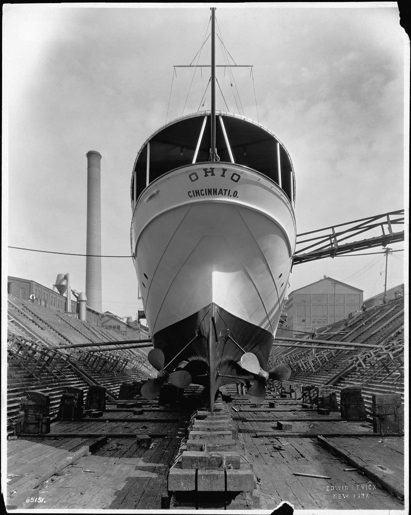 Detail of The Ohio in Dry Dock by Anonymous