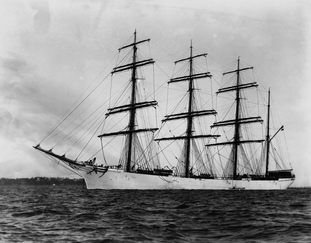 Detail of Merchant Ship with Four Masts by Anonymous
