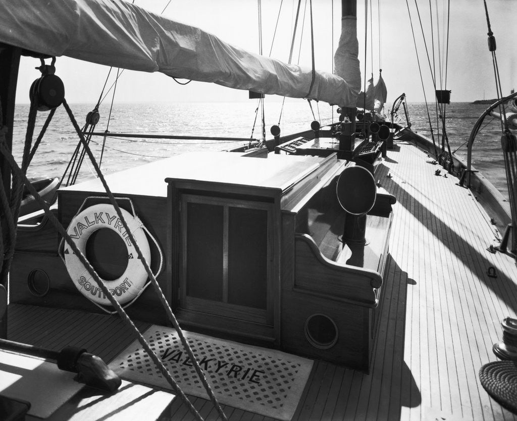 Detail of Valkyrie Sailing Yacht by Anonymous