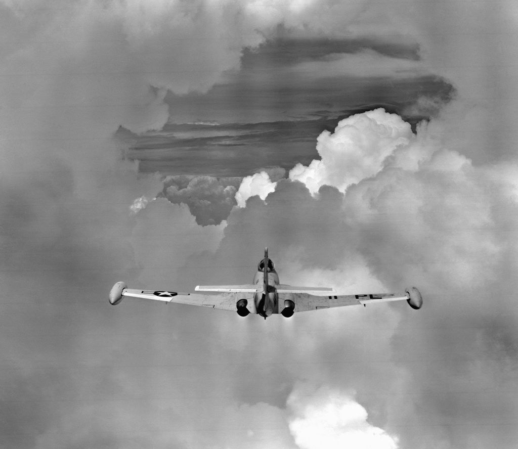 Detail of Navy Jet Photographing Hurricane Phenomena by Anonymous
