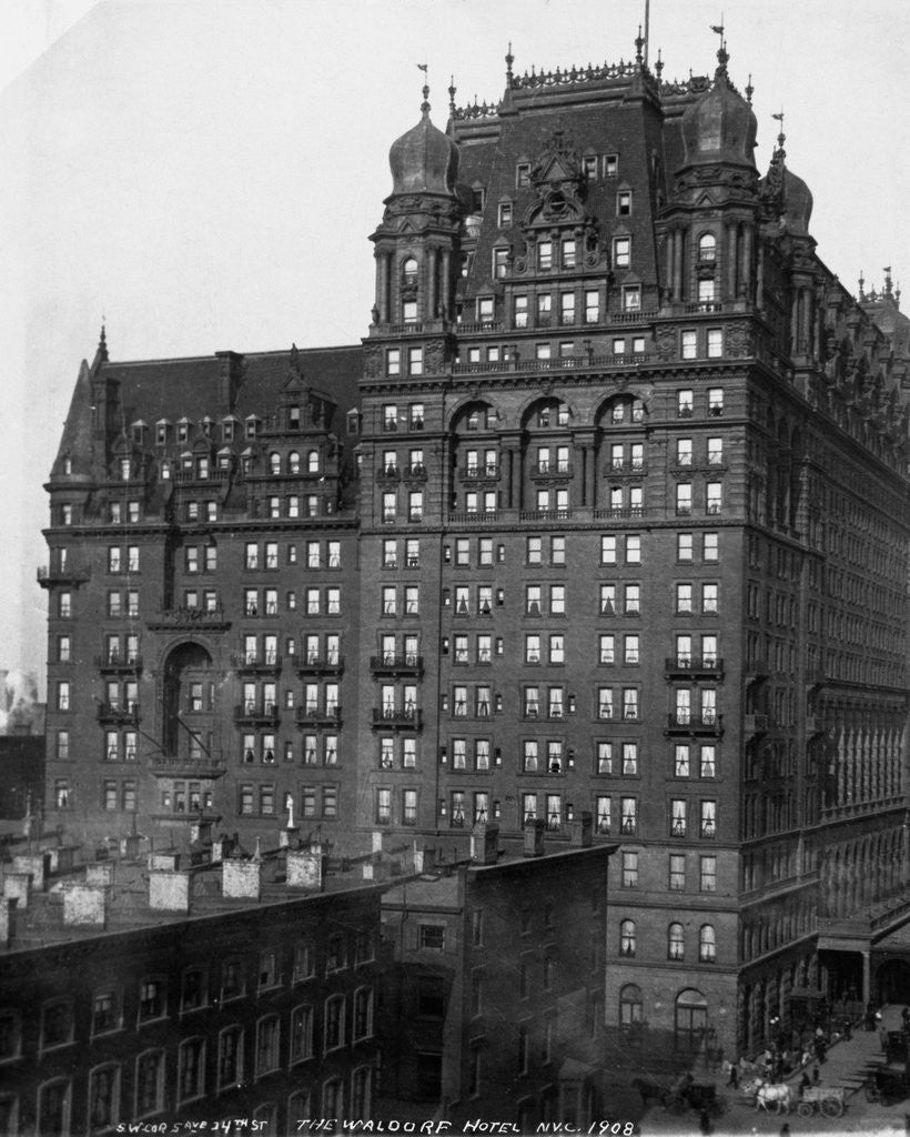 Detail of The Waldorf-Astoria Hotel by Anonymous