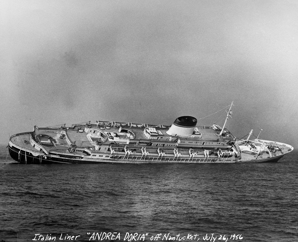 Detail of Andrea Doria Listing to Starboard by Anonymous