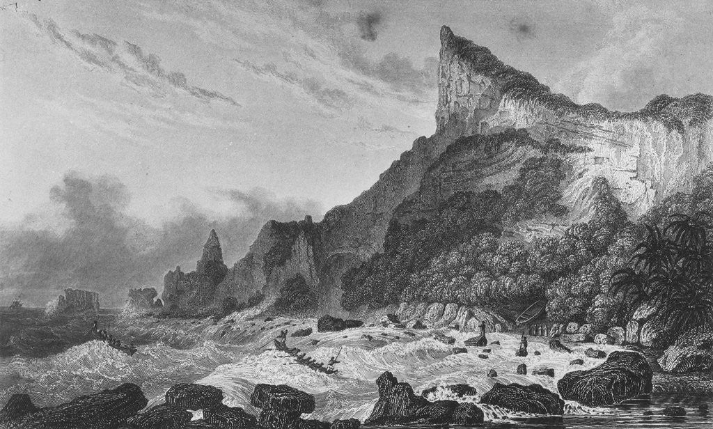 Detail of Landing in Bounty Bay by Anonymous