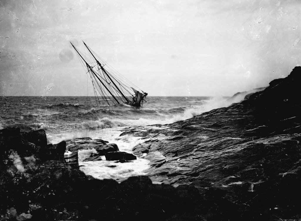 Detail of Shipwreck of the Agnes C. Donohoe by Anonymous