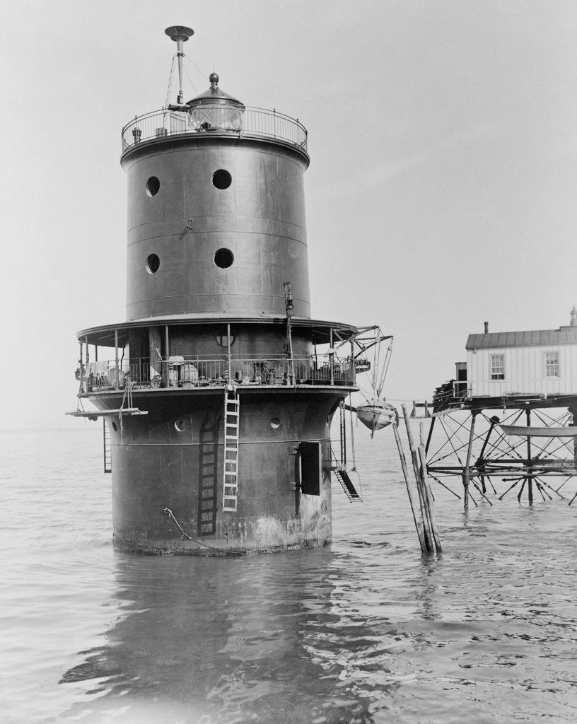 Detail of Thimble Shoals Lighthouse by Anonymous