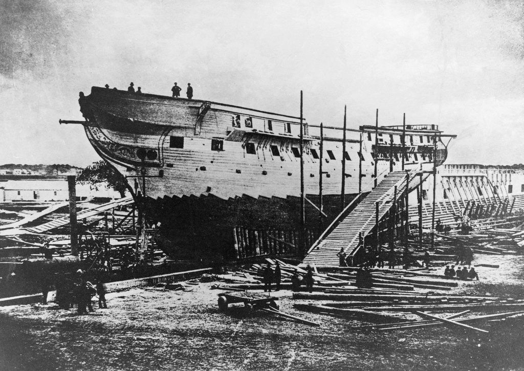 Detail of USS Constitution Ready for Launch by Anonymous