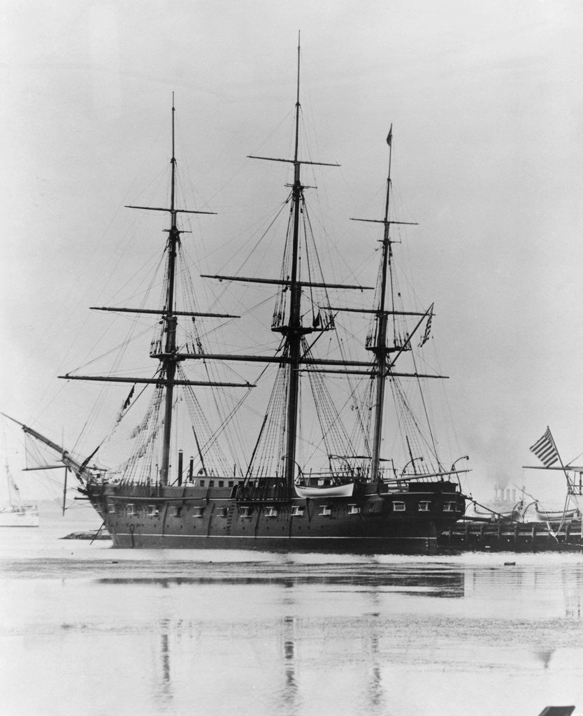 Detail of USS Constitution. by Anonymous