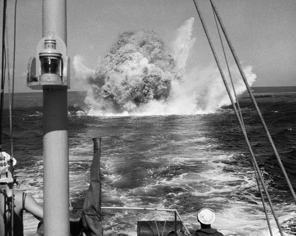 Detail of Depth Charge Exploding by Anonymous