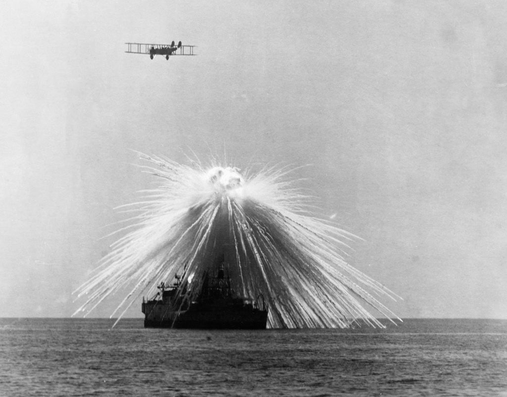 Detail of Test Bombing of USS Alabama by Anonymous