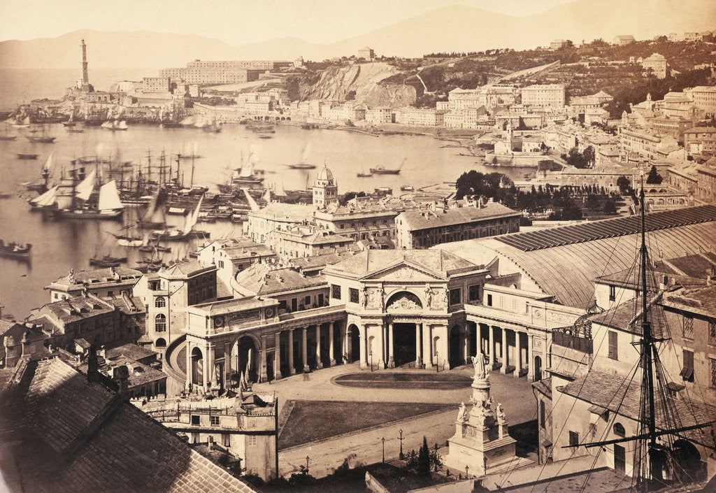 Detail of Port of Genoa by Anonymous