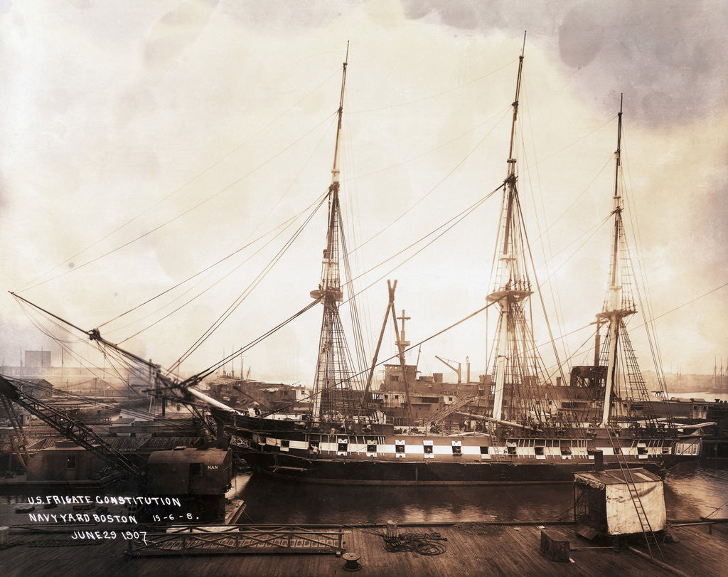 Detail of Frigate USS Constitution by Anonymous