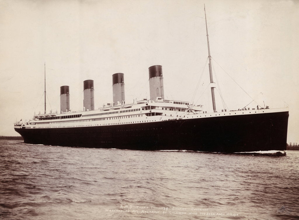 Detail of R.M.S. Titanic Embarking on Fatal Maiden Voyage by Anonymous