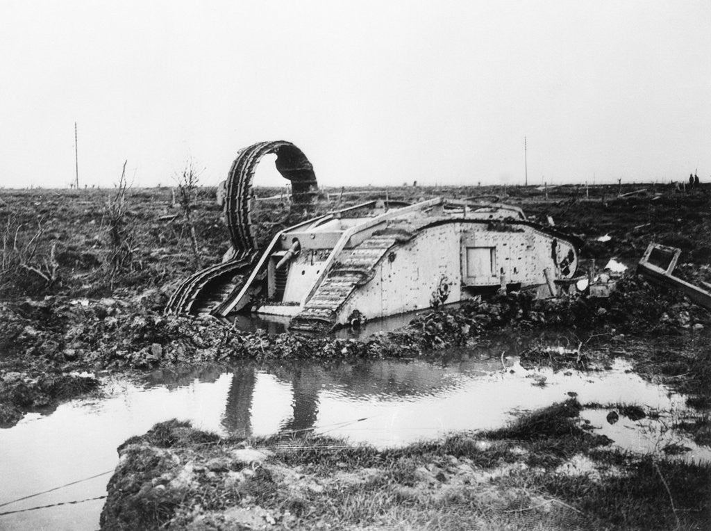 Detail of A Half Submerged Tank by Anonymous