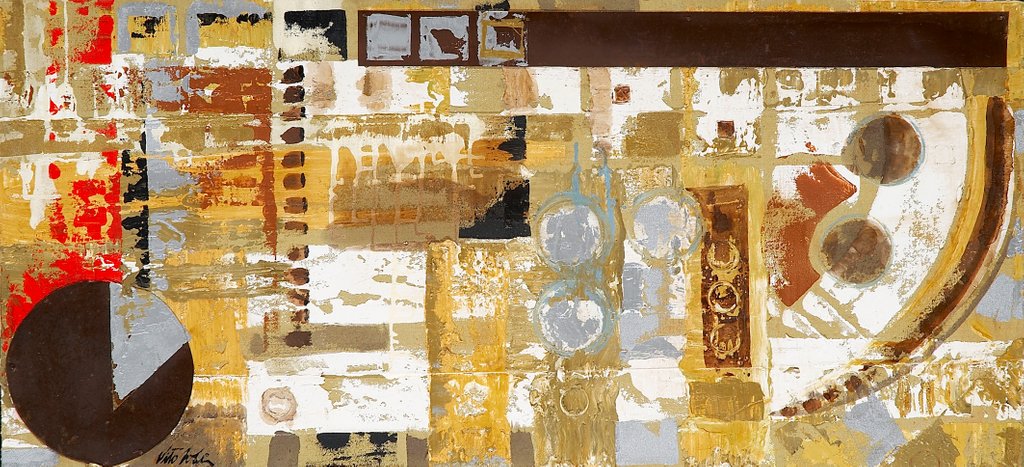 Detail of Abstracto Marrones by Vito Loli