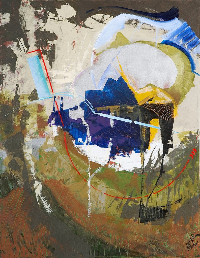 Detail of Abstracto Azul by Vito Loli