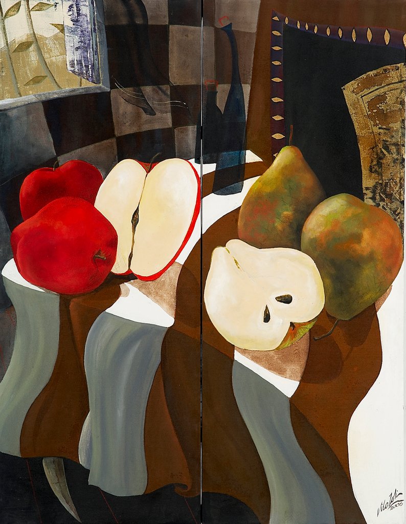 Detail of Bodegon Borracho by Vito Loli