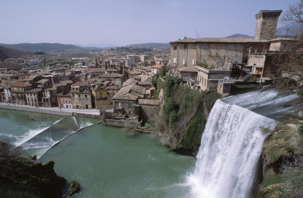 Detail of Waterfall on Italian River by Corbis