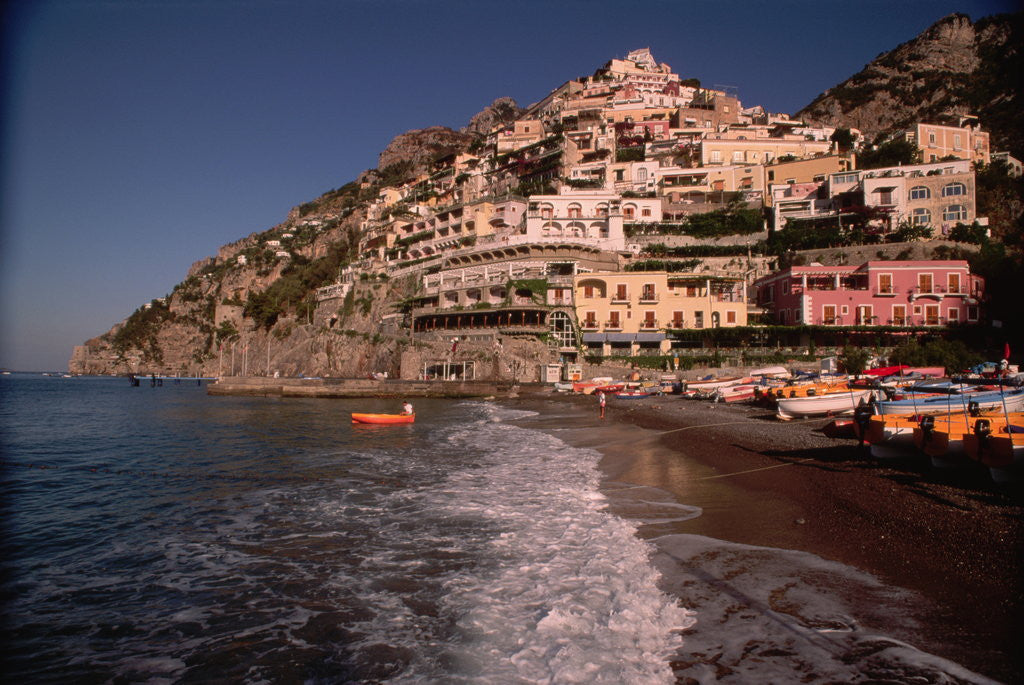 Detail of Beach in Positano, Italy by Anonymous