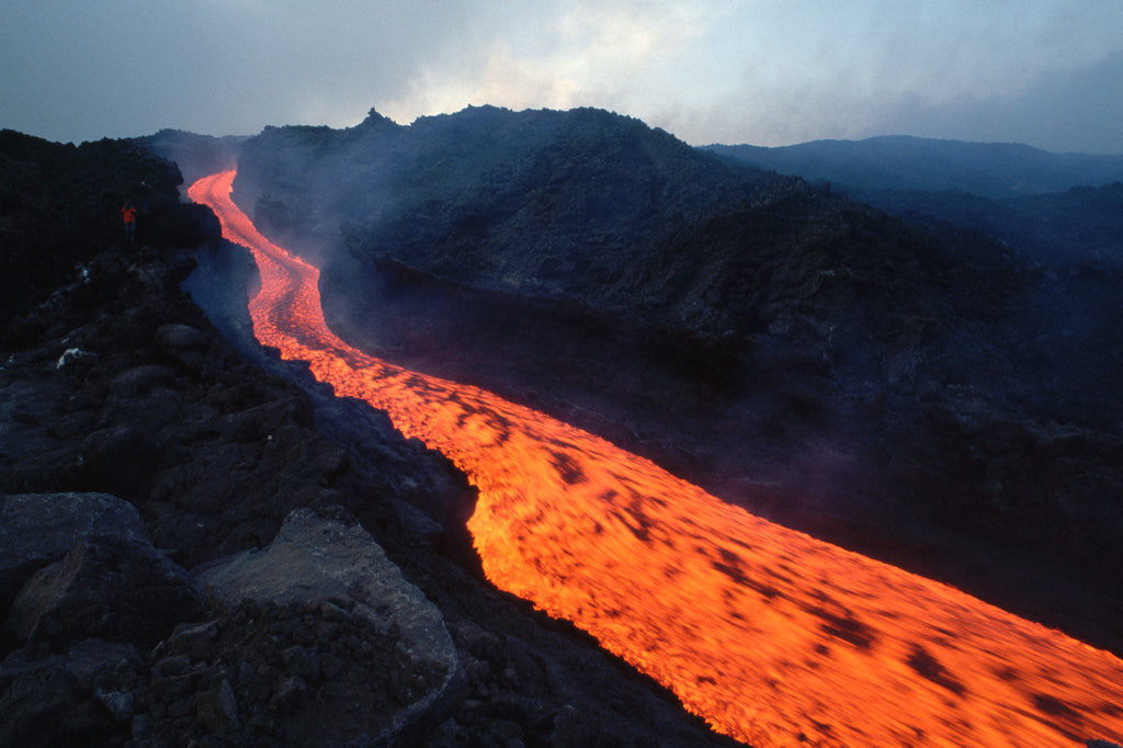 Detail of Lava Flow from Mount Etna by Anonymous