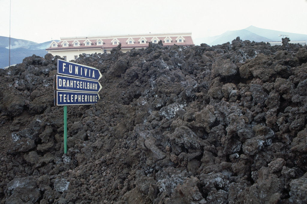 Detail of Building Buried by Lava by Anonymous