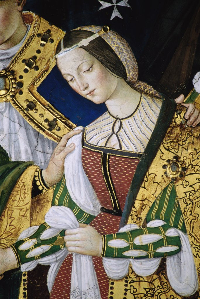 Detail of Detail of Fresco Painting of Frederick III's Betrothal to Eleonora of Portugal by Pinturicchio