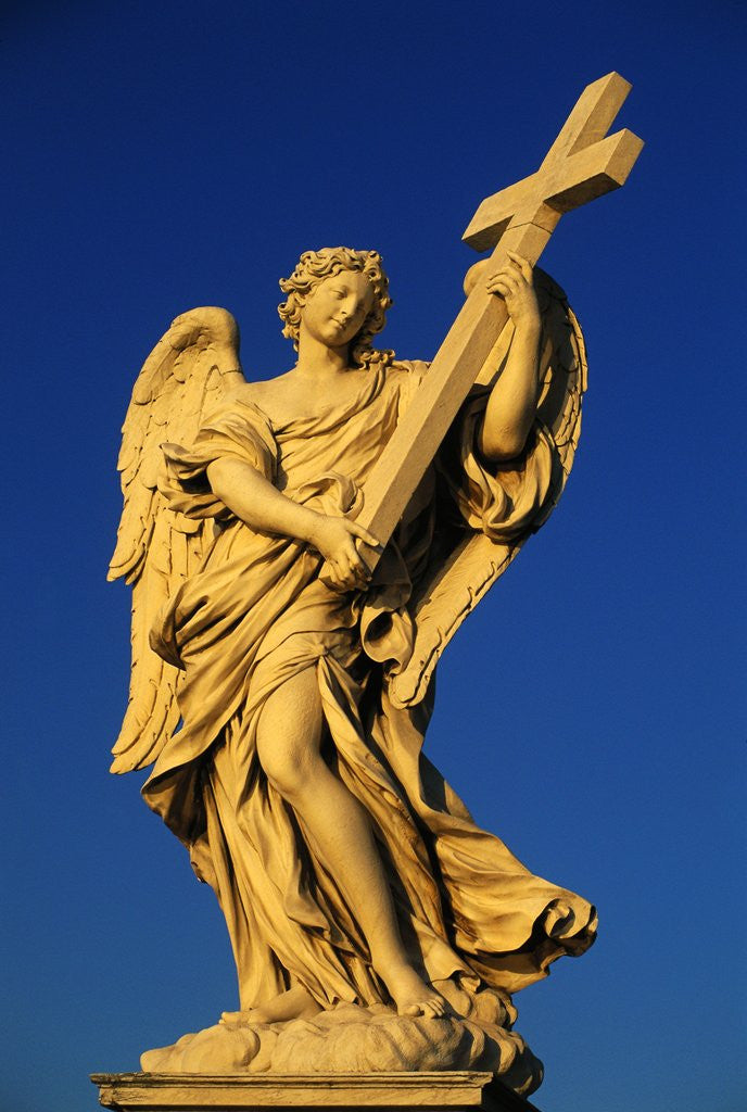 Detail of Statue of Saint Angelo with Cross by Anonymous
