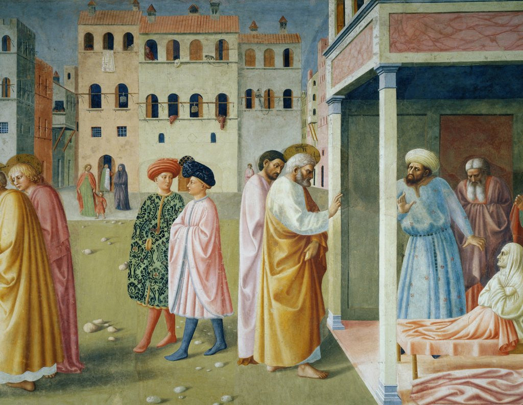 Detail of Detail of Healing of the Cripple and Raising of Tabitha by Masolino da Panicale