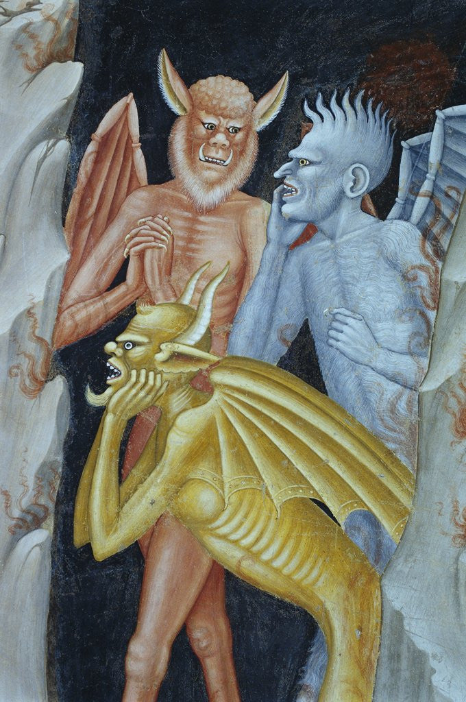 Detail of Detail of Demons from Militant Church and Triumphant Church by Andrea di Buonaiuto