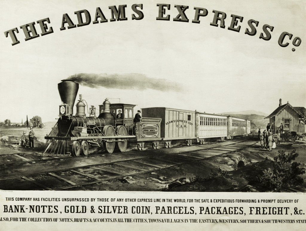 Detail of View of the Adams Express Co. Train by Corbis