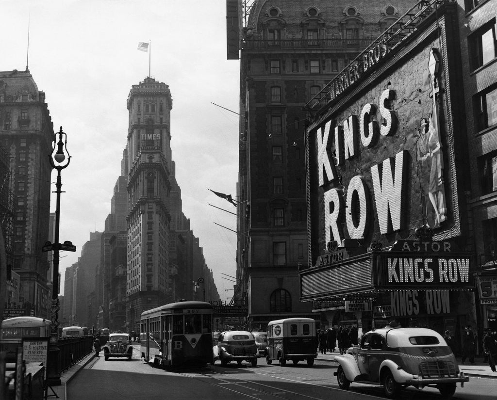 Detail of View of Times Square by Anonymous