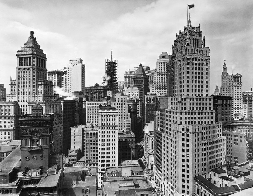 Detail of Unusual View of World's Money Center or Financial District by Anonymous