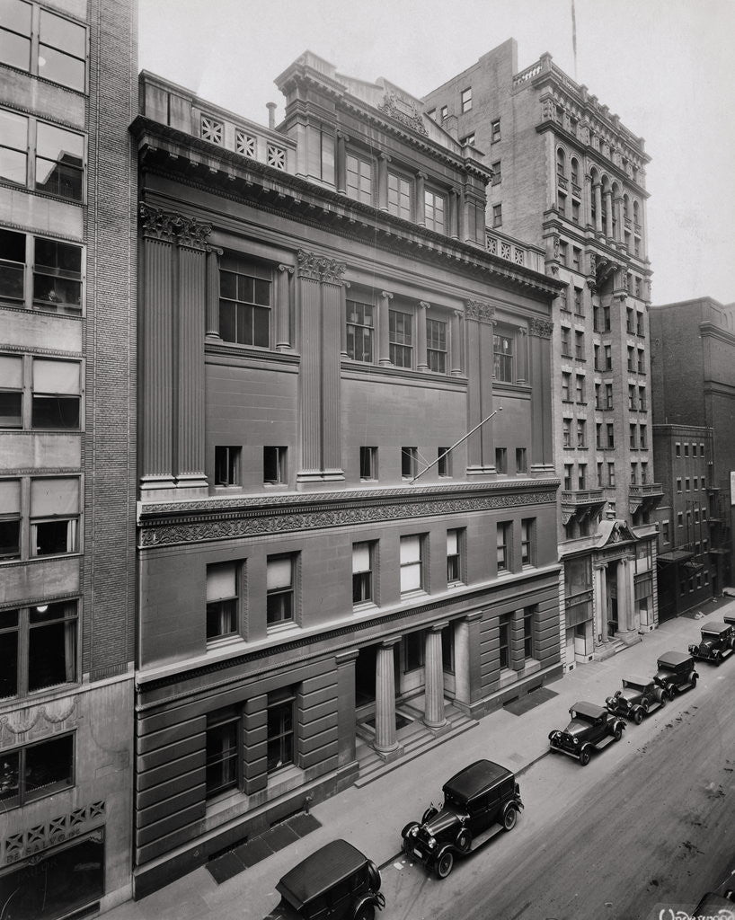 Detail of Exterior View of Bar Association Building at Forty Sixth Street in Manhattan by Anonymous