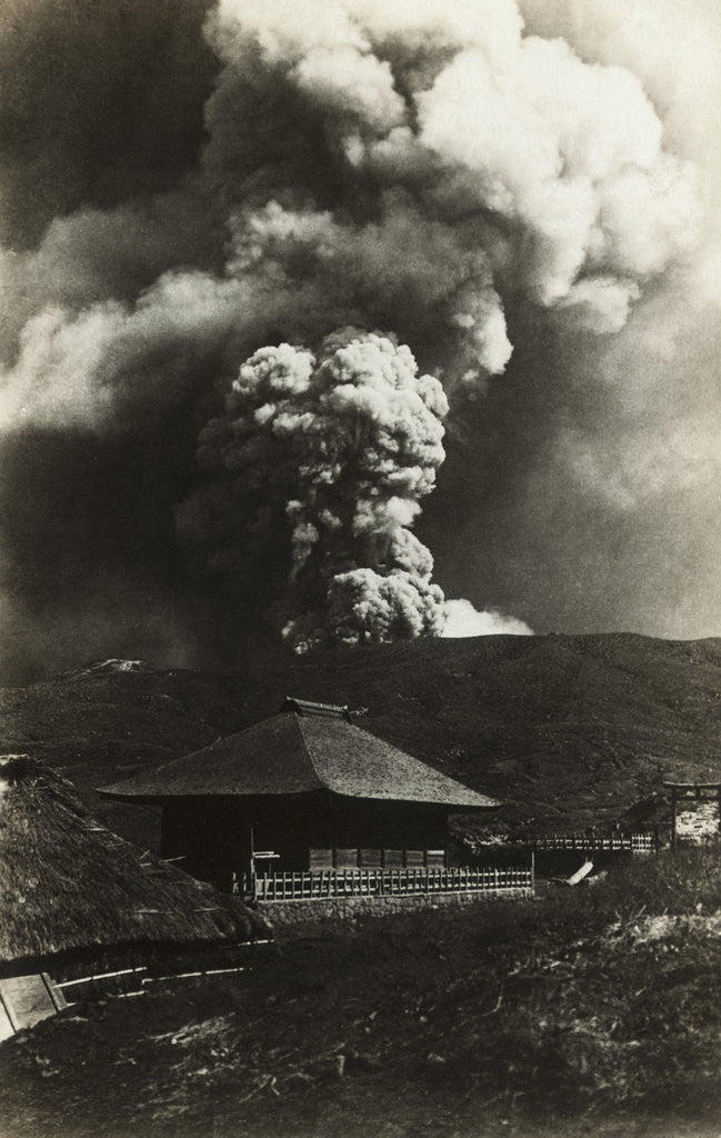 Detail of View of Exploding Volcano by Anonymous