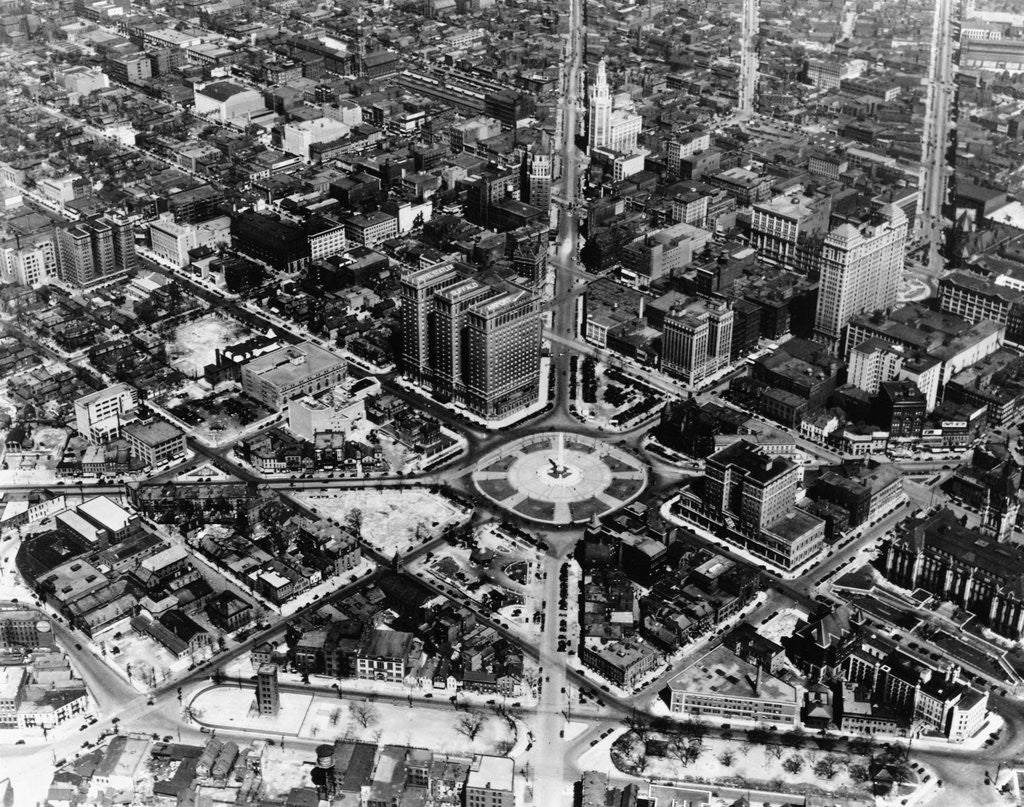 Detail of Aerial View of Buffalo by Corbis