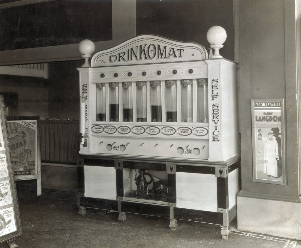 Detail of Drinkomat Automatic Soda Fountain by Corbis