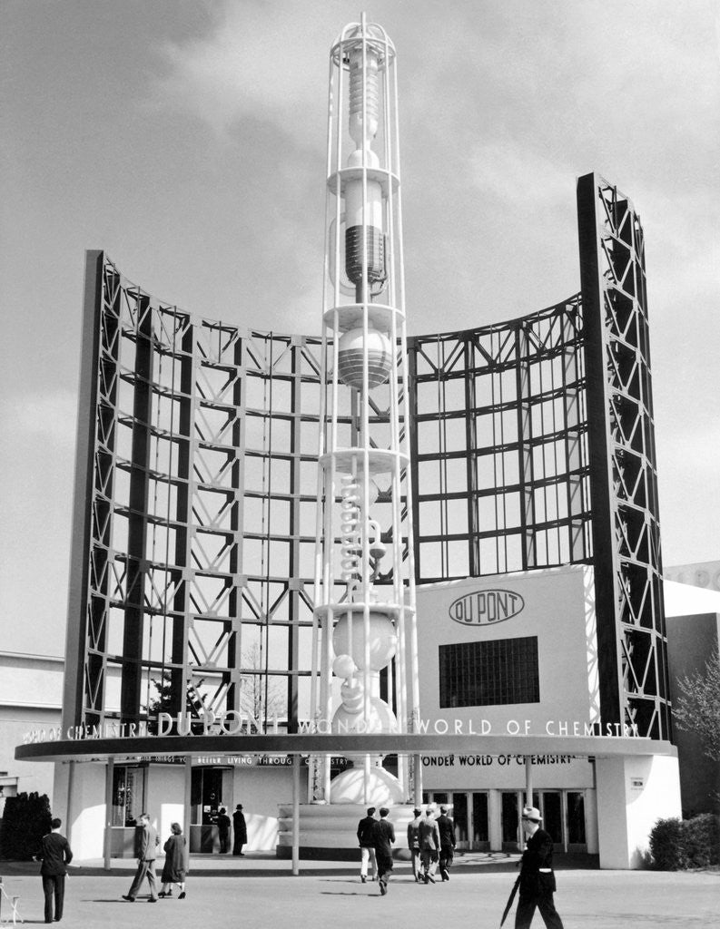 Detail of Du Pont Building at World's Fair by Anonymous