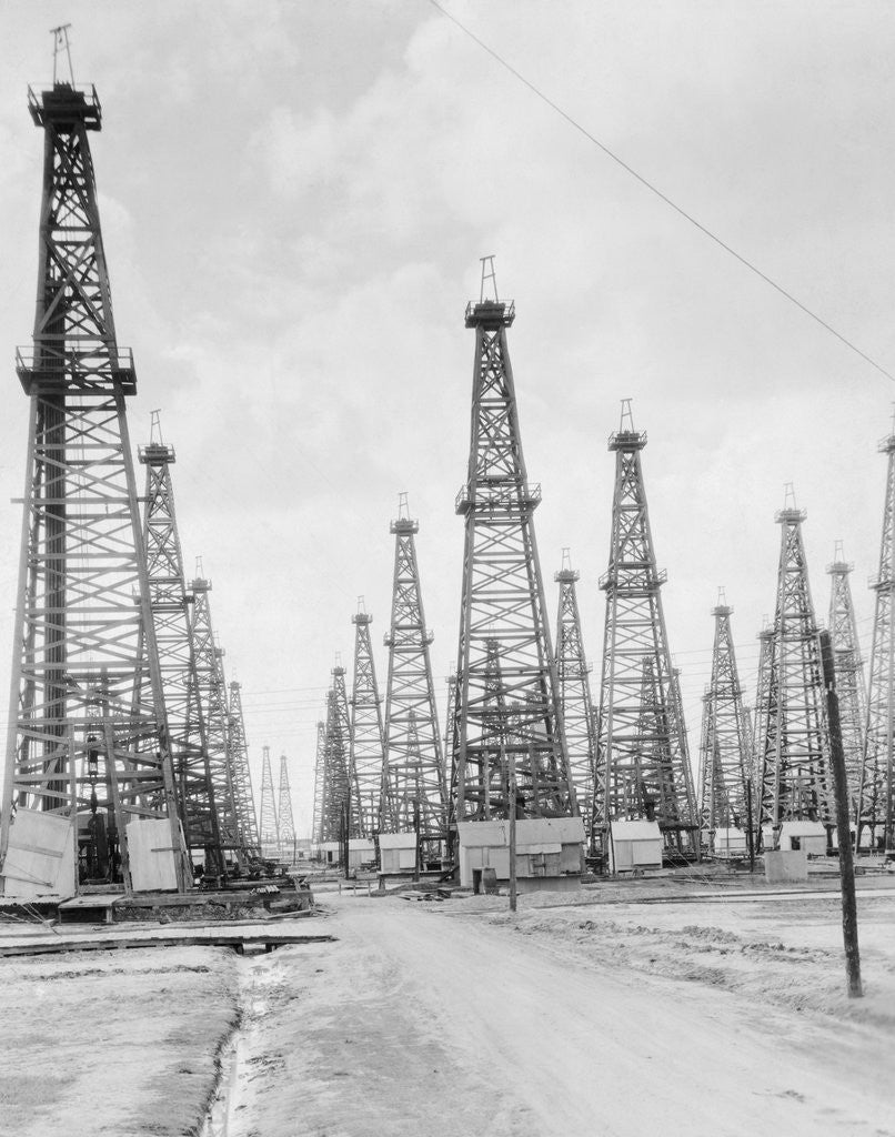 Detail of Oil Fields in Texas by Anonymous