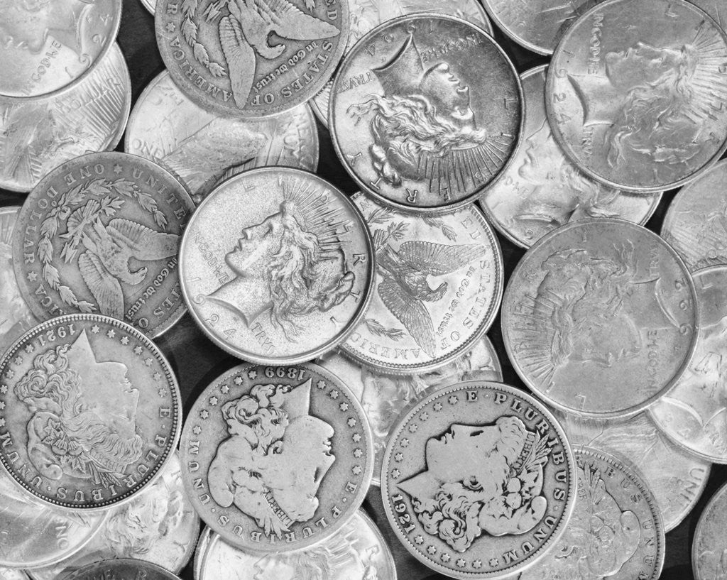 Liberty Head Silver Dollars by Corbis