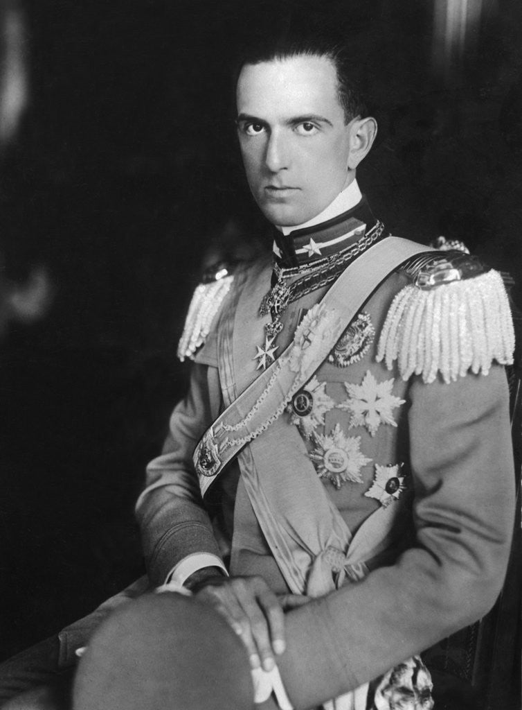 Detail of Portrait of Prince Humbert by Anonymous