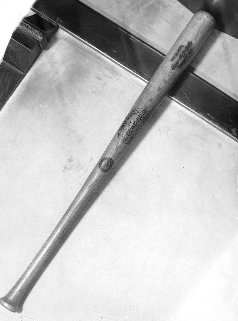 Detail of Louisville Slugger Baseball Bat by Anonymous