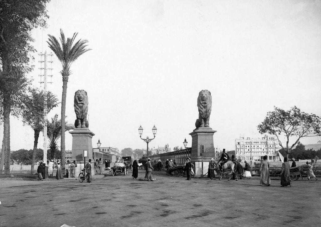 Detail of Typical Early Cairo Street Scene by Anonymous