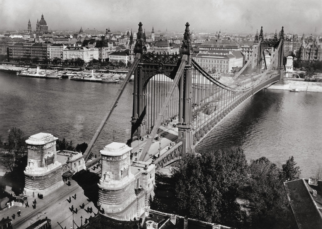 Detail of Bridge over Danube River of Budapest by Anonymous