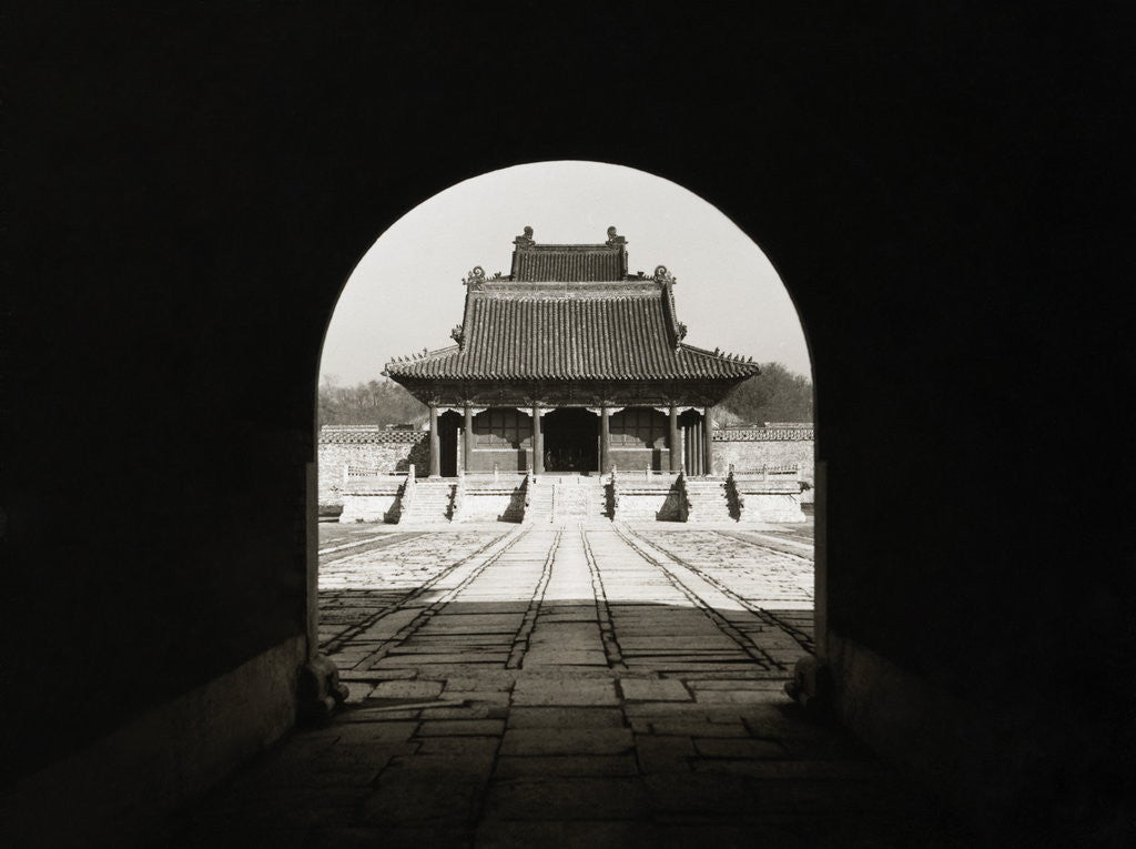 Detail of Chinese Mausoleum by Corbis