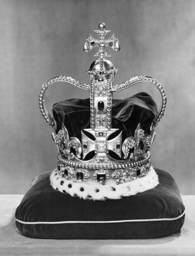 Detail of St. Edward's Crown, or the Crown of England by Corbis