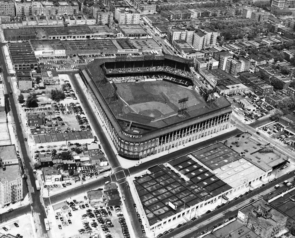 Detail of Ebbets Field in the 1950s, Flatbush Avenue, Brooklyn by Anonymous