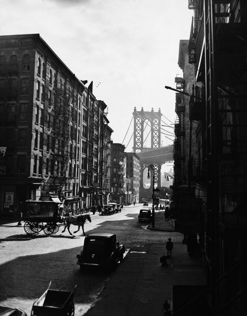 Detail of The Lower East Side in New York City by Anonymous