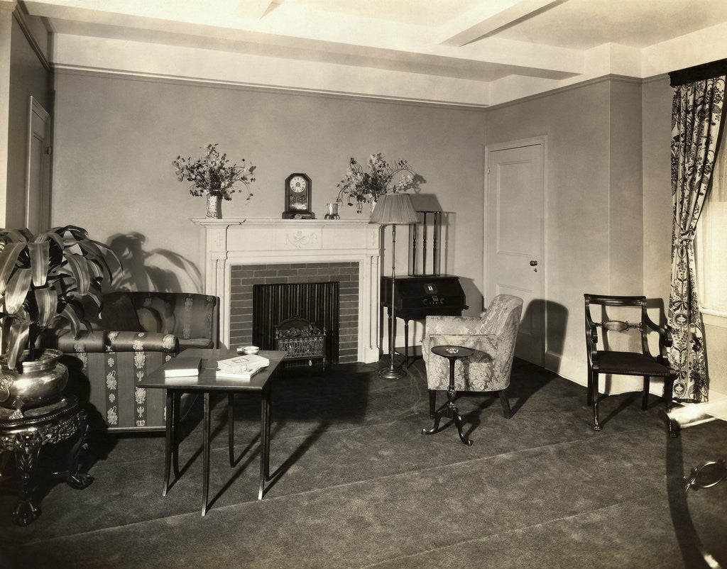 Detail of Interior of Hotel Living Room by Anonymous