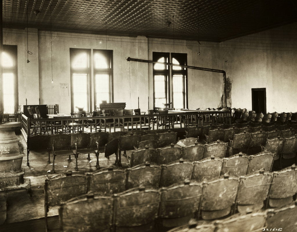 Detail of Empty Courthouse in Dayton, Tennessee by Anonymous
