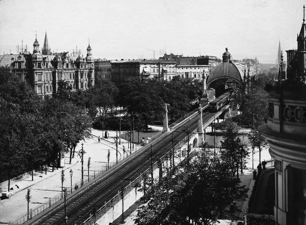 Detail of View of the Nollendorfplatz Railroad Station by Anonymous