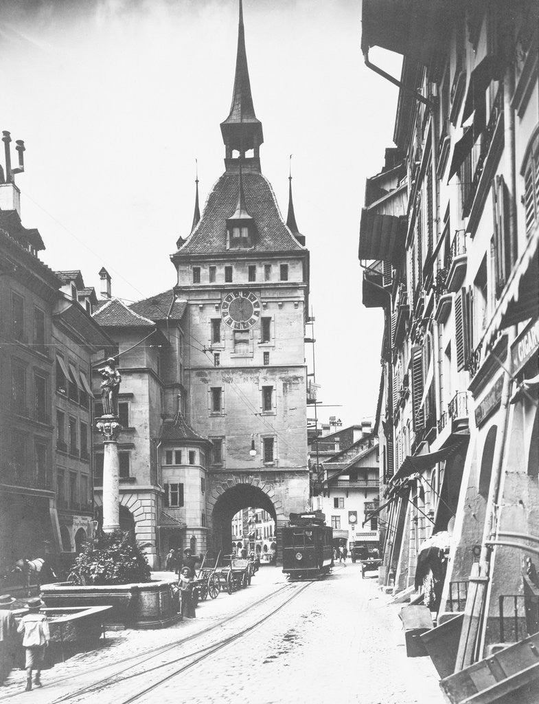 Detail of Clock Tower in Bern by Corbis